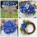 AVIVIHO 65pcs Fake Flowers Navy Blue Hydrangea Artificial Flowers Bulk (Not Squished, No Steaming Need) Silk Flowers with Stems for Wedding Decor,Home,Baby Shower,Table Centerpieces Decoration