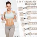 Hezeyferg Adjustable Dumbbell Set,Adjustable Weight Dumbbells for Women/Men