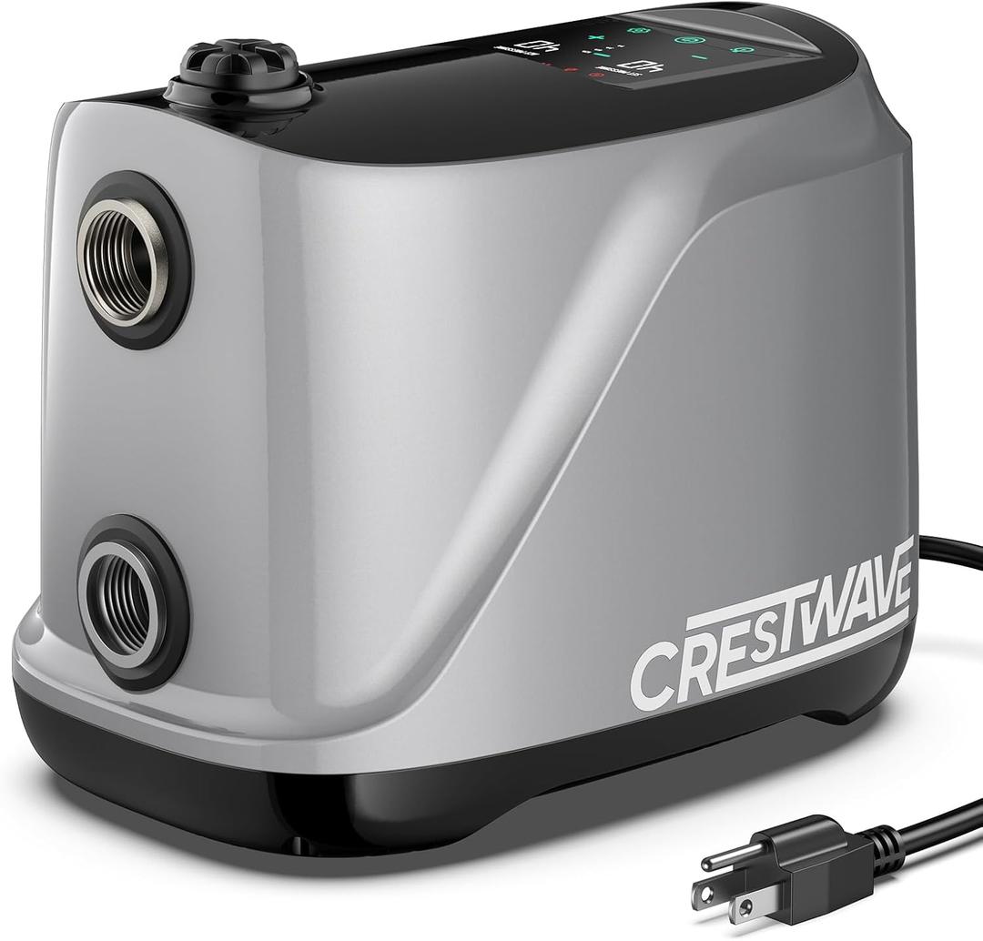 CrestWave Whole House Water Pressure Booster Pump for Home, 80PSI 115V