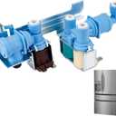 242252702 Refrigerator Water Inlet Valve Compatible with Frigidaire, Kenmore, Electrolux, Crosley Fridge Water Valve Replacement Parts, Replace#240531101 240505101 240505102 240508101 240508102