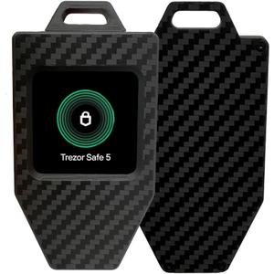 Carbon Fiber Case for Trezor Safe 5, Full Protection for Crypto Hardware Wallets, Lightweight and Precision-Fit