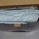 2-Tier Portable Hamster Cage and Habitats,Travel Metal Mouse Cages with Free Water Bottle,Houses and Exercise Wheel for Any Breed of Hamster and Small Animal (14.6x11.0x11.8inch Light Blue)