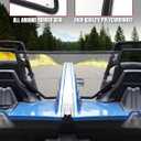 A & UTV PRO Durable Hard-Coated Polycarbonate Rear Windshield for Polaris Slingshot SL SLR R LE (2015-2024), Scratch-Resistant Rear Wind Deflector for Polaris Slingshot Accessories, Transparent