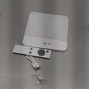 FULEN Motion Sensor Ceiling Light Fixture, Cordless Closet Light Battery Operated, Rechargeable Magnetic Mount LED Shower Light for Bathroom,Stairs,Garage,Hallway,3 Color Temperatures,Remote Control (1 Pack, White)