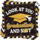 3 x 2026 Graduation Party Decorations, 50 Pack Cocktail Napkins for Congratulation Party Decor Supplies, Disposable Paper Napkins for College High School PhD Nurse Law School Graduations