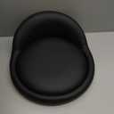 Swivel Rolling Stool with Wheels Height Adjustable Stool Chair Drafting Chair with Backrest Black