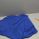 Table Skirt for 4 Foot Tables -  One-Piece Royal Blue Tablecloths and Skirt, Wrinkle Resistant Ruffles Elastic Cover for Banquets, Weddings, Events, Parties, 4x2 Ft