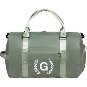 Ysfensha Gym Bag for Women, Personalized Duffle Bag with Shoe Compartment, Sports Bag for Yoga & Dance with Wet Pocket and Mat Strap