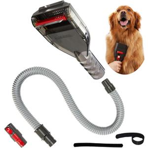 Dog Hair Vacuum Attachment for Dyson Cordless Upright Canister, Groom Tool Pet Shedding Brush for V6 V7 V8 V10 V11 V12 V15 DC40-DC65 UP13-UP30 Animal, Grooming Kit with Extension Hose Adapter