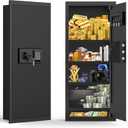 37.4" Tall Sturdy Wall Safes Between the Studs 16" Centers, Fireproof in Wall Safe with Removable Shelf, Combination Lock Hidden Safe for Money Jewelry Passport Documents