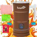 Gummy Candy Maker Mixer Make Gummy, Infused Herb Edible Gummy Machine, Gummy Making Kit, DIY Gummy, Include 1 Bear Gummy Mold, 2 Dropper, 1 Fruit Mold&1 Mixing Stick Five-Years Free Replacement(Brown)