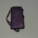 Defencase Compatible with iPhone 16 Pro Max Case Wallet with RFID Blocking Card Holder for Woman, PU Leather Magnetic Snap Flip Zipper Strap Wallet Phone Case Fit for iPhone 16 Pro Max 6.9", Purple