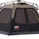 Coleman 4 Person Instant Camping Tent with 1-Minute Setup, Large Family Tent with Pre-Attached Poles, Air Vent, & Carry Bag, Sets Up in About 60 Seconds
