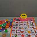 Interactive Alphabet Wall Chart, Talking ABC, 123s, Music Poster, Kids Learning Toys for Toddlers 1-3, Electronic Educational Toddler Toy, Educational Gift for Age 1 2 3 4 5 Year Old Girls Boys - Pink