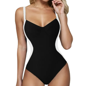  One Piece Swimsuit Women Suspender Abdominal Swimsuit V-neck Strap Back Swimsuit Summer Fashion High Waist Bathing Suit for Women
 L