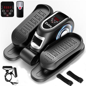 Zakle Under Desk Elliptical Machine, Electric Elliptical Training Machine w/Remote Control, 12 Speed Levels, Quiet Seated Pedal Exerciser for Home Office