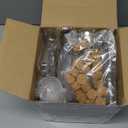 Tanlade 20 Pcs 5.6oz Plastic Sand Art Bottles with Cork Stoppers Wish Message Bottle Containers Clear Potion Bottles with Plastic Funnels for DIY Craft Wedding Birthday Party