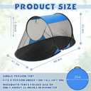 2 Pcs Pop up Mosquito Tent 1 Person Foldable Camping Tent with Ground Pin Portable Waterproof Bug Net for Bed Cot Outdoor Hiking Summer Camping, 86.61 x 41.34 x 35.43"