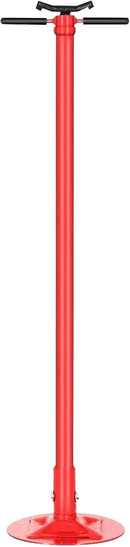 Underhoist Support Stand 1500lbs 0.75 Ton Capacity Pole Jack Heavy Duty Jack Stand Car Support Jack Lifting from 52inch to 75inch Easy Adjustment Round Base Automotive Support