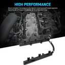 Upgraded Full Aluminum Fuel Rail Compatible with Chrysler Jeep Dodge Ram - 2011-2025 Grand Cherokee 2011-2025 Challenger Charger Durango Avenger Journey 3.6L V6 Replace#53034198AC (Black)