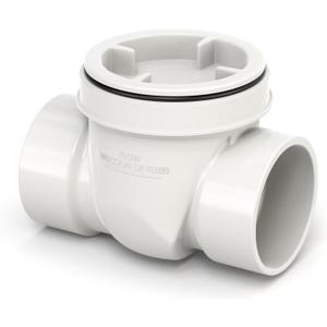 GASHER 4" PVC Backflow Preventer Valve, Sewer Check Back Flow Preventer Drain Backflow Preventer Valve for a Variety Of Drainage Systems