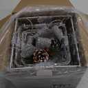 Vanthylit Christmas Lighted Gift Boxes, Set of 3 White Gift Box with 48 Warm White Lights, Outdoor Decorations Plug in for Yard Lawn Porch Holiday