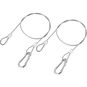 uxcell Picture Hanging Wire Kit, 2Set 0.5M Loop and Hook Hanging Wire for Home Picture Art Gallery Picture Display Kit, Load 66 Lbs