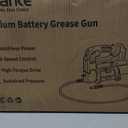 Ecarke Cordless Grease Gun Compatible with Milwaukee 18V Battery (Bare Tool), 3‑Speed Adjustable Flow, 12, 000 PSI Max, 39” Hose, Works with Bulk & Cartridge Grease, for Farm/ Truck/ Construction