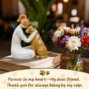 Dogs Friendship Memorials Gifts for Dog Lovers, Pet Loss Gifts - Hand-Painted Dog Figurine Decor for Pet Owners
