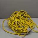 100 ft 12/3 Outdoor Extension Cord Waterproof Heavy Duty with Lighted Indicator End 12 Gauge 3 Prong, Flexible Cold-Resistant Long Power Cord Outside, 15Amp 1875W SJTW Yellow ETL Listed