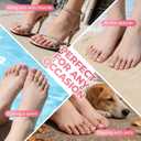 UNA GELLA French Toe Nail Press Ons, Pre-Etched 15 Sizes 180Pcs Sharp Square X-Soft Pink Press On Toenails False Toes Soft Gel Square Full Cover Fake Toenails for Nail Extensions DIY Salon Pedicure
