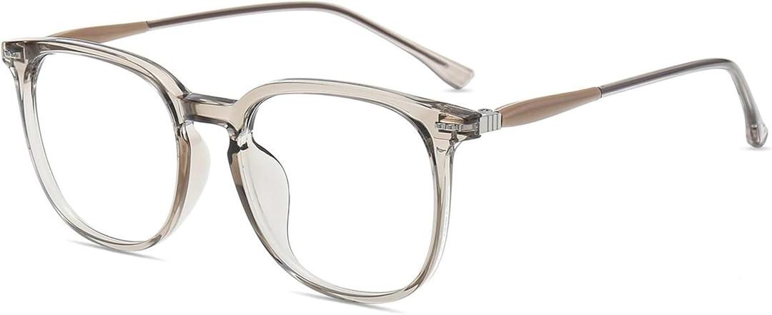 Firmoo Blue Light Glasses for Women, Men Stylish Big Frame Blue Light Blocking Glasses for Computer (Clear)