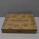 Charcuterie Board with Clear Lid, Travel Portable Cheese Board Charcuterie Boxes Cutting Boards for Kitchen, House Warming Gifts New Home, Gifts for Women (6 Compartments Black)