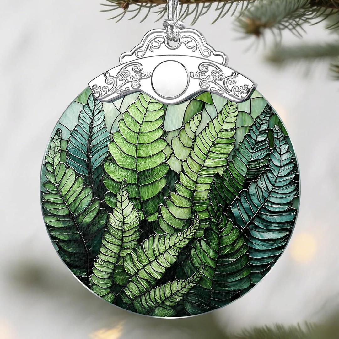 Fern Plant Christmas Ornaments: Christmas Tree Ornaments, Holiday Decor for Plant Lover, Stocking Stuffers, Gift Ideas, Housewarming Gift, Xmas Gifts & Gifts for Plant Lover