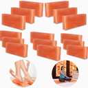 ZK Himalayan Pink Thinest Salt Tiles 8x4x0.75 for Sauna and Spa- Pack of 20 Salt Bricks for Salt Wall, Cave Experience, Salt Blocks of 1.95 lbs for Home DIY Decor & Improvement Projects