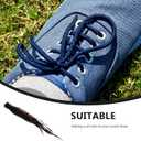 Flat Shoelaces 11 Pairs 44.8inch Athletic Flat Shoe Laces for Sneakers Sports Shoes Boots Skate Shoes, Black White Brown