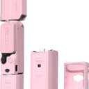 BRDRC Pocket 3 Silicone Cover, For Xtra Muse Protective Case Lens Protector Scratch-Resistant Sleeve Skin Compatible with DJI OSMO Pocket 3 Creator Combo/Xtra Muse Accessories (Pink)