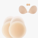 Niidor Nipple Covers & Sticky Bra Strapless Adhesive Invisible Push up Silicone Bra for Backless Dress (C Cup)
