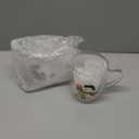 Baderke 2Pieces Christmas Coffee Mugs 12 oz Double Walled Glass Cups Insulated Cute Espresso Clear Christmas Cup Tea Cup for Family and Friend Xmas Gift Table Centerpieces Decor(Classic)