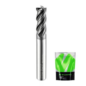 5/16 Inch Shank Carbide Square End Mill, 4 Flute CNC End Mills, Heat-Resistant Metal Endmill Suitable Alloy Steel, Stainless Steel, Various Cast Iron