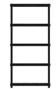 Storage Shelves 5 Tiers 183x100x45cm Black