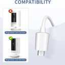 Charging Cable for Ring Indoor Cam (2nd Gen), 16.5FT/5M USB-A to Micro USB Power Adapter Charger Cable for Ring Indoor Camera, Not for (1nd Gen)