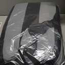 FH Group Three Row Striking Striped Full Set Car Seat Covers, Airbag Compatible & Split Ready  Universal Fit for Cars Trucks & SUVs Gray