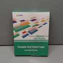 Gwybkq Glossy Printable Vinyl Sticker Paper for Inkjet Printer 150 Sheets 8.5"x11" Adhesive White Labels Decal Papers