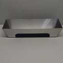 12" Stainless Steel Mud Pan,Anti-slip Base,Sheared Sides to Clean Knives, Hold Joint Compound, Drywall and Plaster