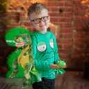 ArtCreativity Plush T-Rex Backpack for Kids, 1PC, Dinosaur Bag for Kids with Adjustable Straps and Zipper, Cool Dinosaurs Costume Accessories for Boys and Girls, DinosaurGifts for Boys and Girls
