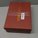 COLETER Women's Sexy Pointed Toe High Heels,4.72 inch/12cm Patent Leather Pumps, Wedding Dress Shoes, Cute Evening Stilettos (8.5, 02 Natural)