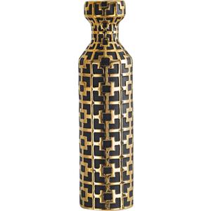 Black with Golden Vase for Modern Home Decoration, 24.4 inch Tall Floor Vases for Home Decor, Ceramic vases for dcor, Suitable for Living Room Decor, Bathroom Decor and Office Dcor