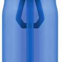 Zulu Kids Flex 16oz Tritan Plastic Water Bottle with Silicone Spout, Leak-Proof Locking Flip Lid and Soft Touch Carry Loop for School Backpack, Lunchbox, and Outdoor Sports, Blue