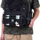 Outdoor Tactical Field-Ready Molle Pouch Quick First Aid Pouch Two-Component Organizer System with Ruggedized Carry Dense Rubber Grip Handle Bag Molle Accessories